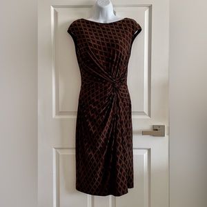 Ralph Lauren Acorn Autumn 🍂 Dress with Cap Sleeves & Twist Knot Waist